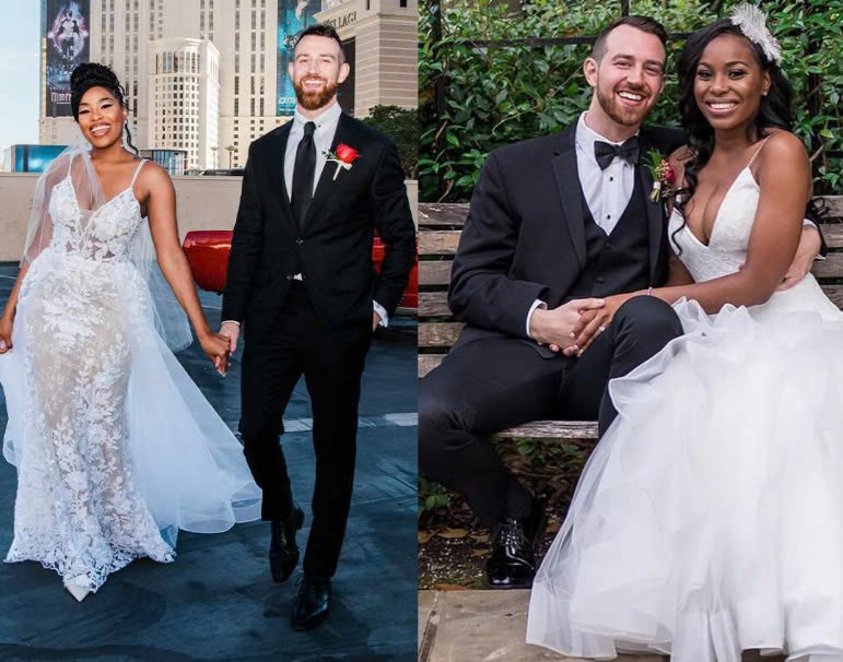 Lauren and Cameron of Love Is Blind celebrate their sixth wedding